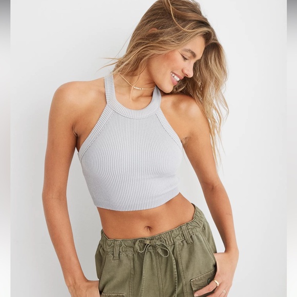 Aerie Superchill Seamless High Neck Bra Top - Picture 4 of 4